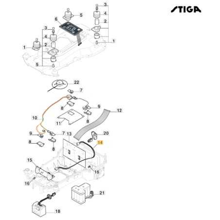 Bobinas de cableado robot cortacésped modelos A1000 ORIGINAL STIGA 122063024/0 | NewgardenParts.com