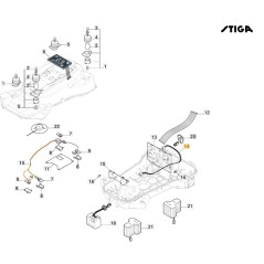 Cablaggio bobine segnale robot modelli A3000 ORIGINALE STIGA 122063050/0 | NewgardenParts.com