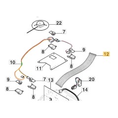 Cablaggio comunicazione logica ORIGINALE STIGA robot tagliaerba 122063027/0 | NewgardenParts.com