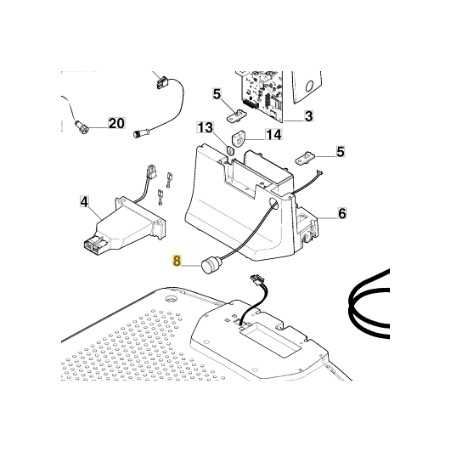LED harness ORIGINAL STIGA a1500 rtk robot lawnmower mower 122063042/0 | NewgardenParts.com