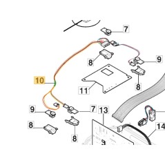 Cablaggio sensori ORIGINALE STIGA robot tagliaerba rasaerba a1500 122063023/0 | NewgardenParts.com