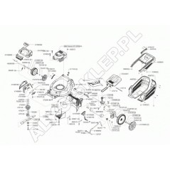 Palanca Powerline 1K R900 47090601 ORIGINAL AL-KO | NewgardenParts.com