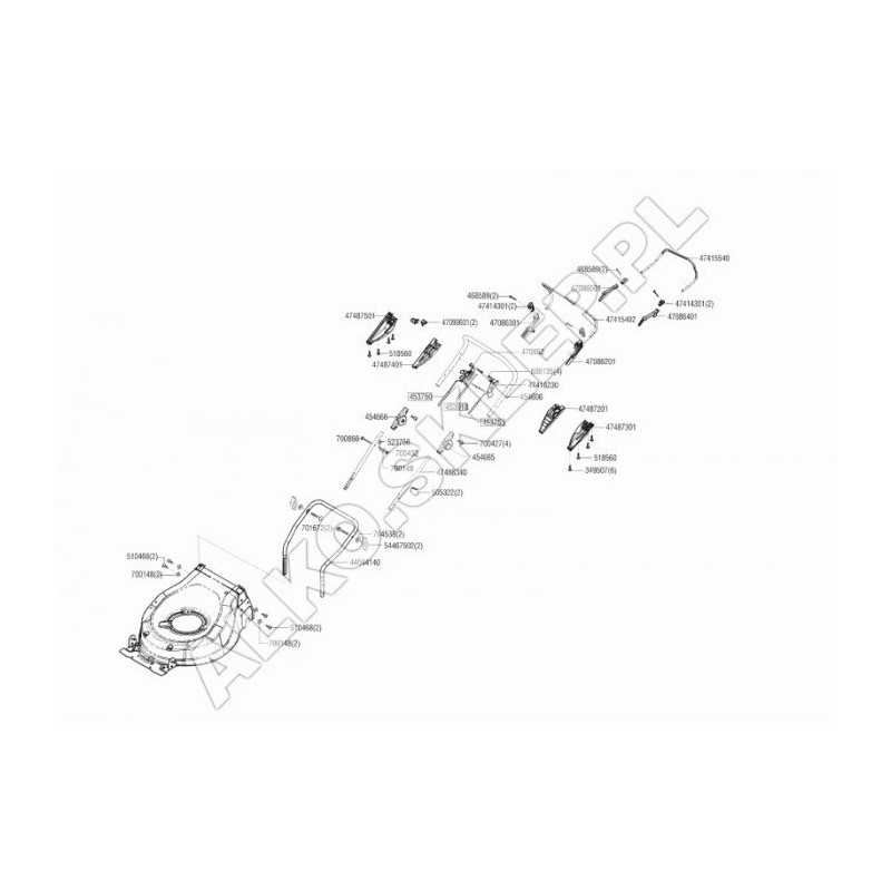 Support de levier gauche 47086201 ORIGINAL AL-KO
