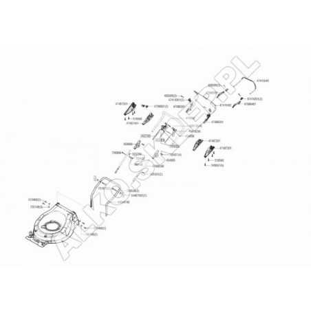 Support de levier gauche 47086201 ORIGINAL AL-KO | NewgardenParts.com