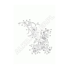 Rubber Bushing Mh350 402960 ORIGINAL AL-KO