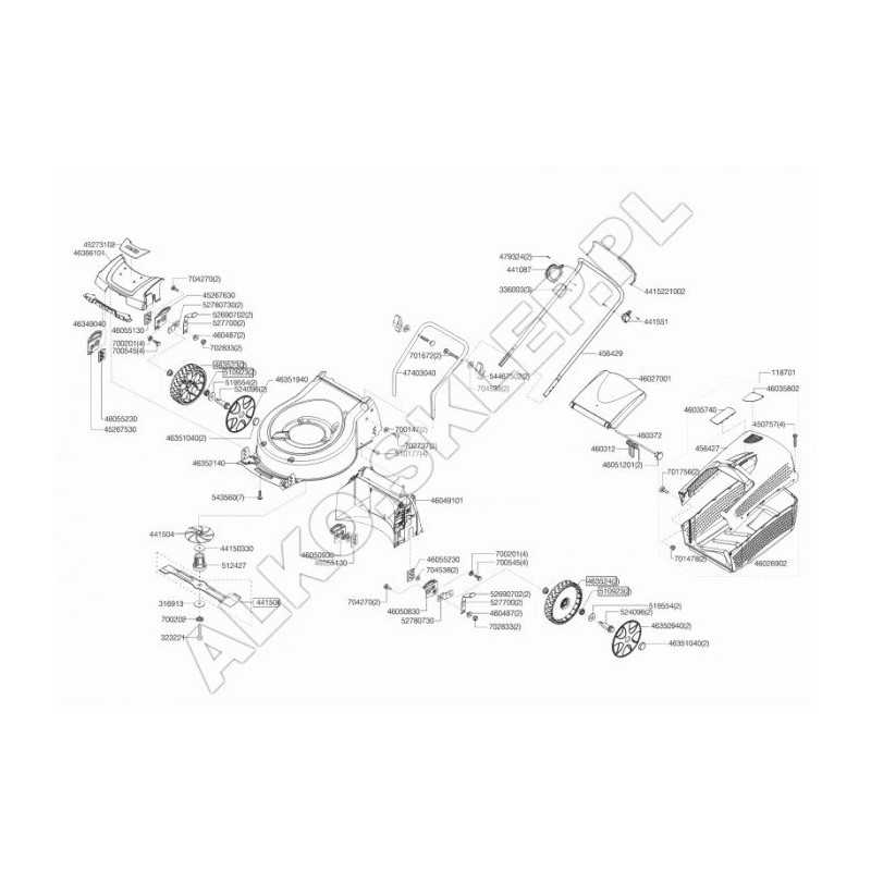 Original AL-KO Moweo 441504 Blade Fan