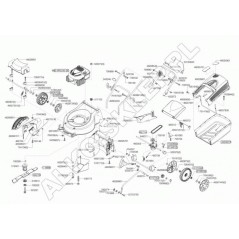 Cache-courroie 51 Classic 46266401 ORIGINAL AL-KO | NewgardenParts.com