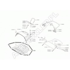 Barre de support de panier Tract. 514183 ORIGINAL AL-KO | NewgardenParts.com