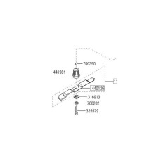 Blade Hub D.22,2 Mm 46Rt 441981 ORIGINAL AL-KO | NewgardenParts.com