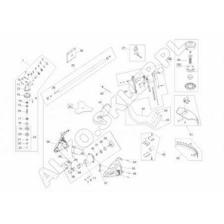 Accel. Handle Frs4125 462533 ORIGINAL AL-KO | NewgardenParts.com