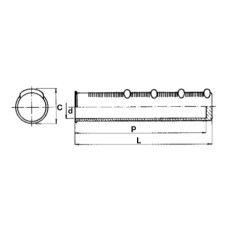 Fluted cylindrical knob for farm tractor code A02315 | NewgardenParts.com