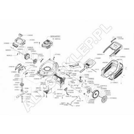 Lower Basket 46/52 Left Red (Alternative- 455543) 455636 ORIGINAL AL-KO | NewgardenParts.com