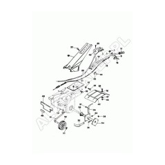 Rear Cable Complete Mtz (Alternative- 405096) 401453 ORIGINAL AL-KO | NewgardenParts.com