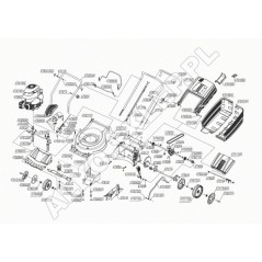 Manija inferior plateada original AL-KO 46038740 | NewgardenParts.com