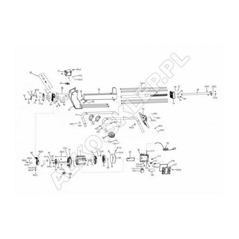 Guida Spaccalegna 66 Cm 411300 ORIGINALE AL-KO
