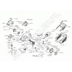 Rear deflector 46 Rt Zrv R900 47445501 ORIGINAL AL-KO | NewgardenParts.com