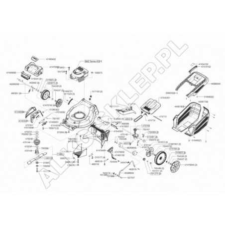 Deflector trasero 46 Rt Zrv R900 47445501 ORIGINAL AL-KO | NewgardenParts.com