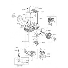 Kit de roue avant complet de support Robo 495705 ORIGINAL AL-KO | NewgardenParts.com