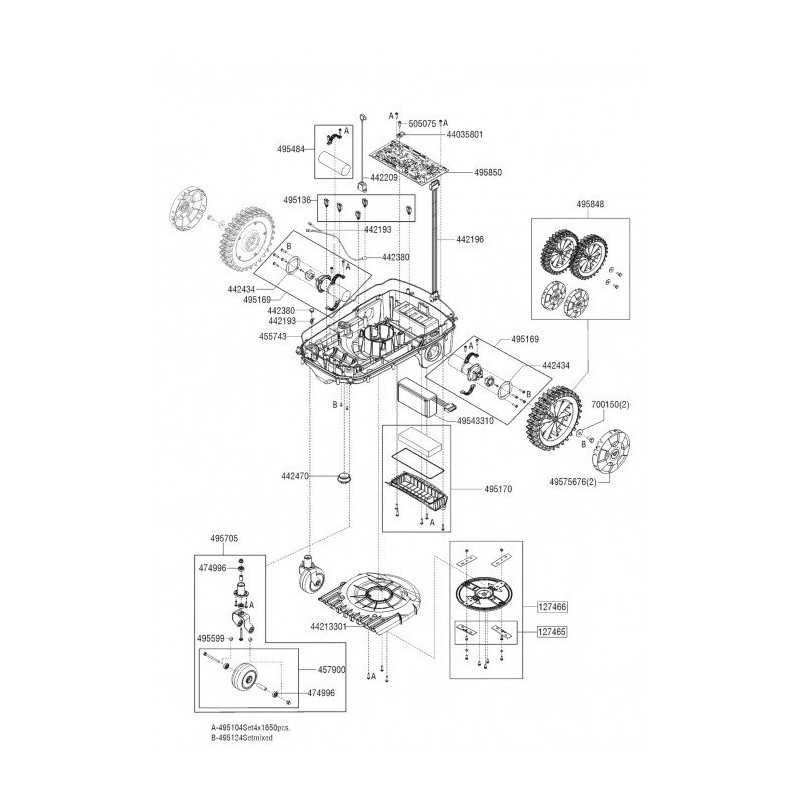 Front Wheel Kit Cpl Of Supp.Robo 495705 ORIGINAL AL-KO
