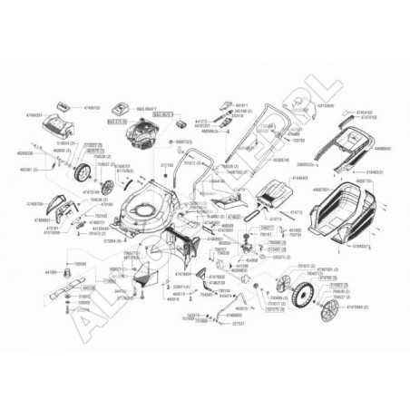 Upper Handle 46 Br Ss Rotax Silver 453838 ORIGINAL AL-KO | NewgardenParts.com