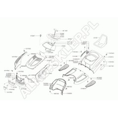 Front Bonnet Part Right 52157502 ORIGINAL AL-KO | NewgardenParts.com