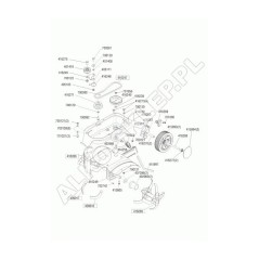 Original AL-KO Mh350 402966 shaft