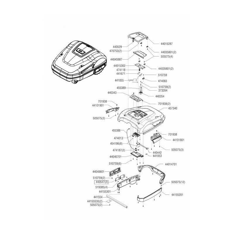 Original AL-KO R4100 Neutral Adhesive Keyboard 442090