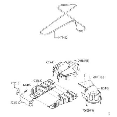 Blade Belt 103-105 Hd 473442 ORIGINAL AL-KO | NewgardenParts.com