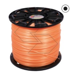 Bobina de 8KG de alambre de desbroce DUBLE STRONG redondo Ø 3,0 mm longitud 1240 m