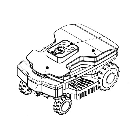 Calotta di copertura per robot rasaerba AMBROGIO L15 - L20 ANNO2020 FOTO GENERICA | NewgardenParts.com