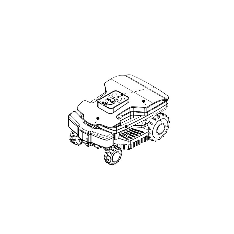 Calotta di copertura per robot rasaerba AMBROGIO L15 ANNO2019 L15 - L20 ANNO2020