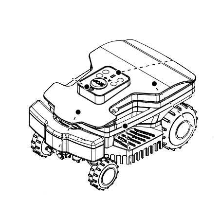 Cover cap for AMBROGIO robot lawnmower L15 YEAR2019 L15 - L20 YEAR20 | NewgardenParts.com