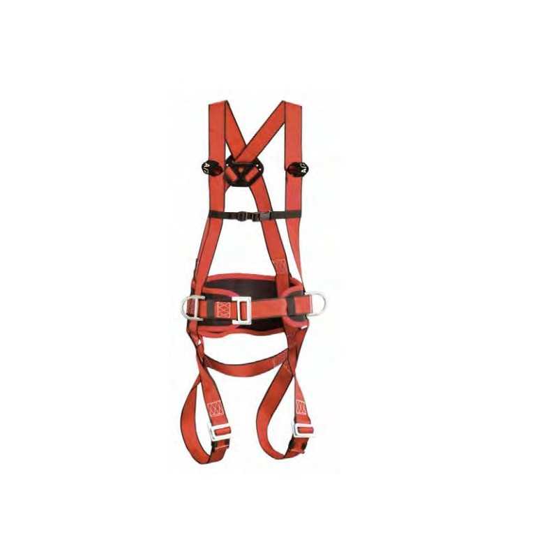 Fall arrest harness with positioning belt has anchor point Fall arrest harness with positioning belt has anchor point
