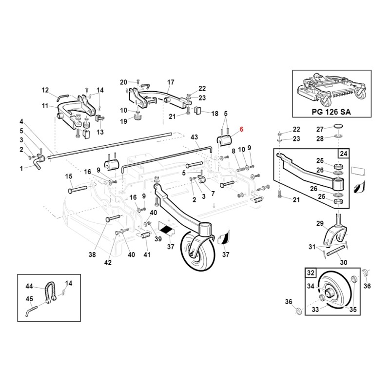 Camma regolazione altezza taglio GTR ORIGINALE GIANNI FERRARI BFB 95220110001