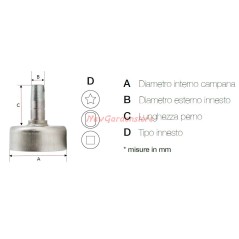 Campana frizione 25TR - 2500TR Emak 61160007R 270266 Oleomac | NewgardenParts.com