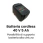 Batterie sans fil ACTIVE 40 V 5 Ah avec option clip ceinture