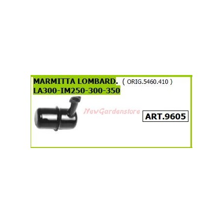 Marmitta LOMBARDINI per motocoltivatore motozappa LA300 IM250 300 350 9605 | NewgardenParts.com