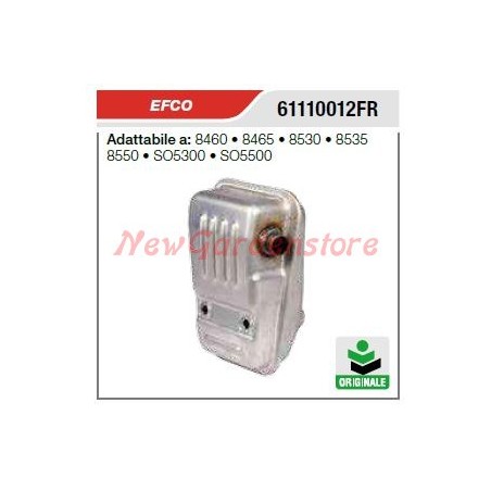 Marmitta silenziatore EFCO motosega 8460 8465 8530 8535 8550 61110012FR | NewgardenParts.com