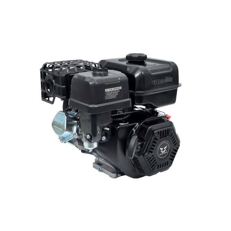 Motore a scoppio completo motozappa ZONSEN GB340 338cc albero orizzontale 1''
