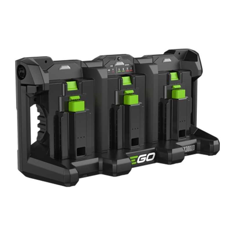 EGO PGX 3000 D 3-Port-Batteriehalter mit LED-Ladeanzeige