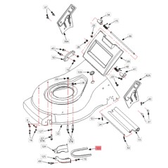 Traction belt for lawnmower models TAURUS46TWC ORIGINAL BLUEBIRD 1812003 | NewgardenParts.com