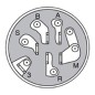 Bloc de clés à 6 broches AD.AKO 2509932S AG0214024 Compatible KOHLER