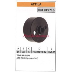 Campana frizione ATTILA tagliasiepe ATD 600 tipo vecchio 019716 | NewgardenParts.com