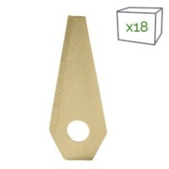 18-Piece Set of 18 Bosch Adaptor Blades in Titanium-Coated Stainless Steel AG6502118 Compatible with Bosch | NewgardenParts.com