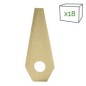 18-teiliges Set mit 18 Bosch-Adapterklingen aus titanbeschichtetem Edelstahl AG6502118, kompatibel mit Bosch