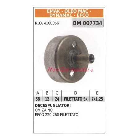 Clutch bell EMAK brushcutter OM ZAINO EFCO 220 260 threaded 007734 | NewgardenParts.com