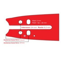 MINI PRUNER BAR 14" 1/4" 1.1MM FOR 72 MESHES AG411424099 Compatible | NewgardenParts.com