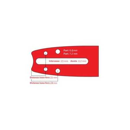 BARRA DE TALLADO 10" 1/4" 1.3MM PARA 60 ESLABONES AG411025041 Compatible | NewgardenParts.com