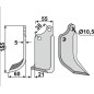 Motorhackenmesser Grubber 350-031 350-032 AGRIA dx sx 155 mm