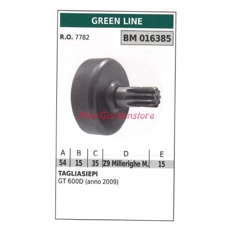 Campana frizione GREEN LINE tagliasiepe GT 600D anno 2009 016385 | NewgardenParts.com